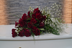 Roses on coffins