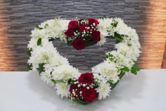 heart of flower for Funeral