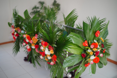 flowers for palanquin for Hindu Funeral